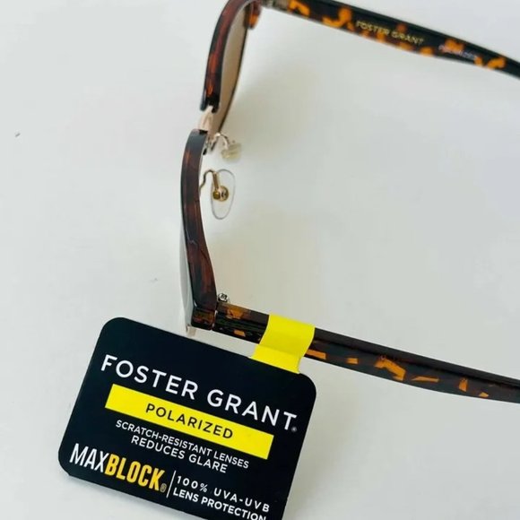 SG00273 Foster Grant Polarized Maxblock , Womens Sunglasses Gold & Brown - Picture 2 of 6